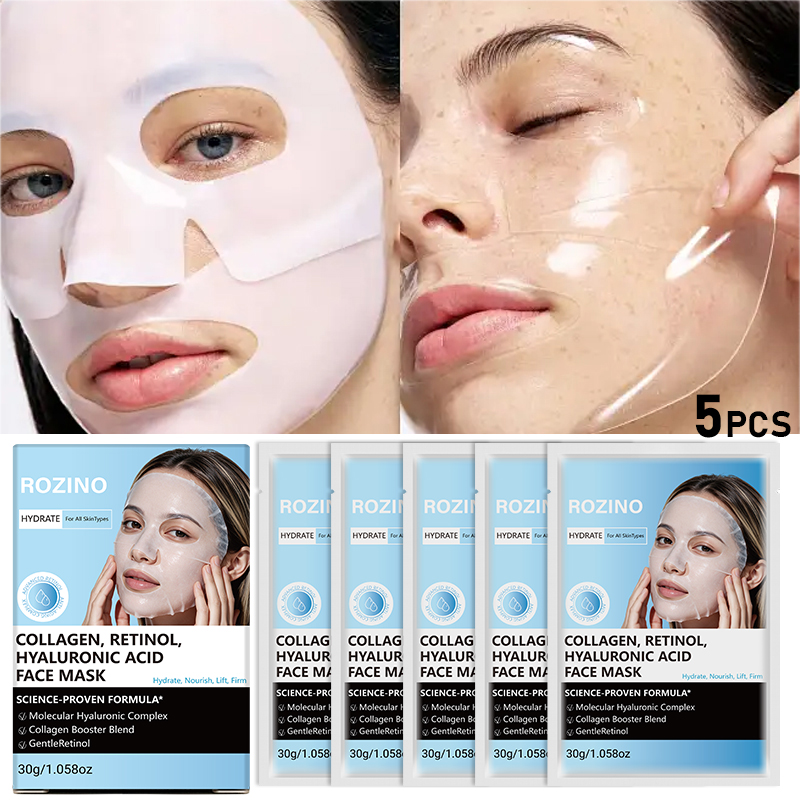 Skincare Oily Skin - 5Pcs/8Pcs/10Pcs-3 in 1 Collagen, Retinol, Hyaluronic