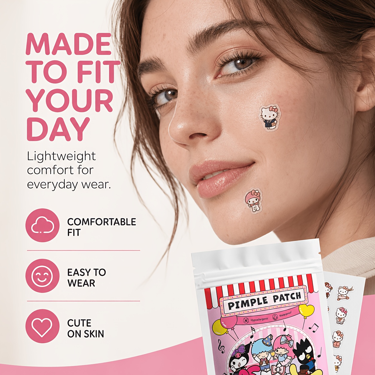 40/120PCS Hello Kitty acne pat - Skincare You ulasan dan harga