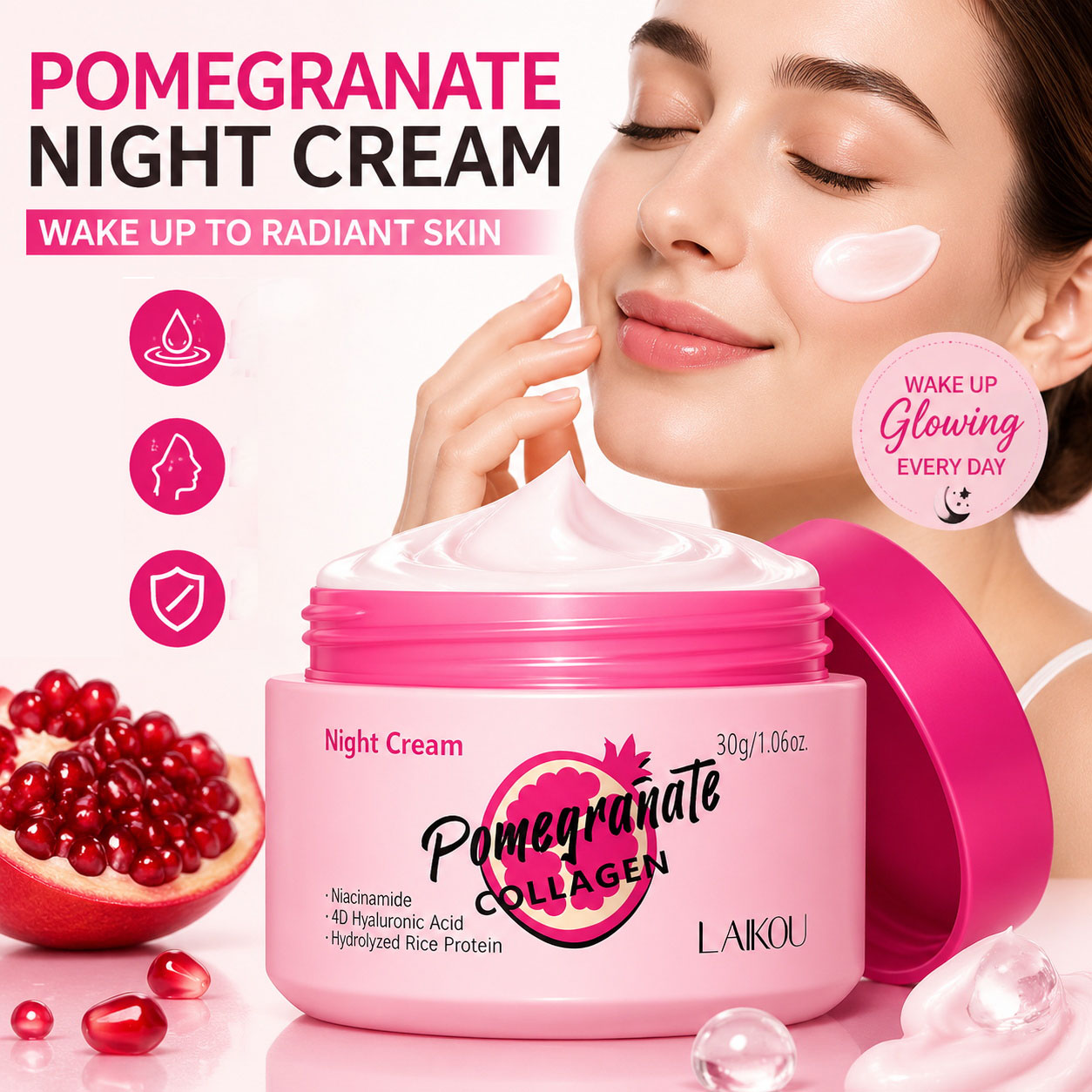 LAIKOU Sakura Pomegranate Face - Skincare Oily Skin ulasan dan harga