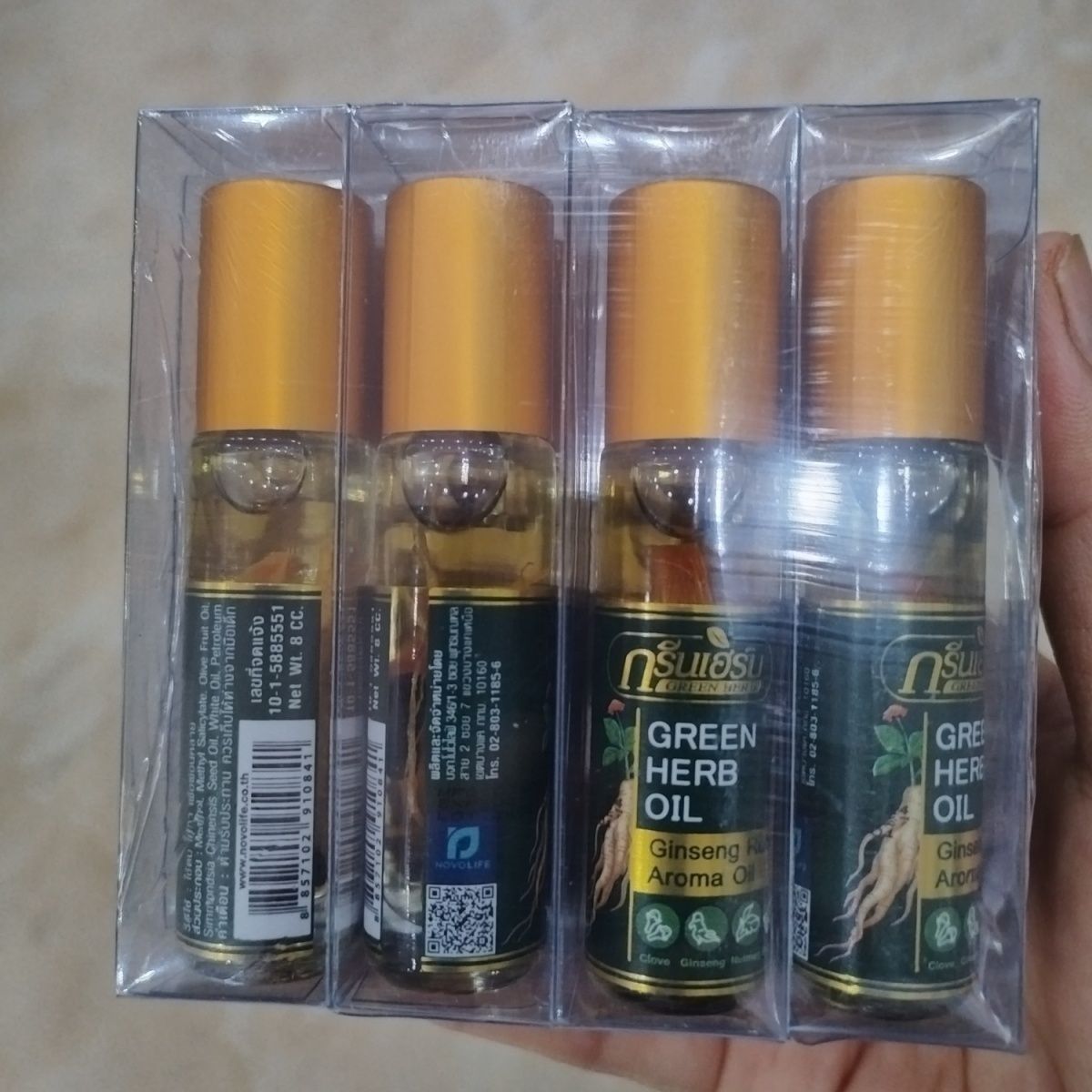 Thai Mint Ginseng Roll On Herb - Skincare Herbal ulasan dan harga