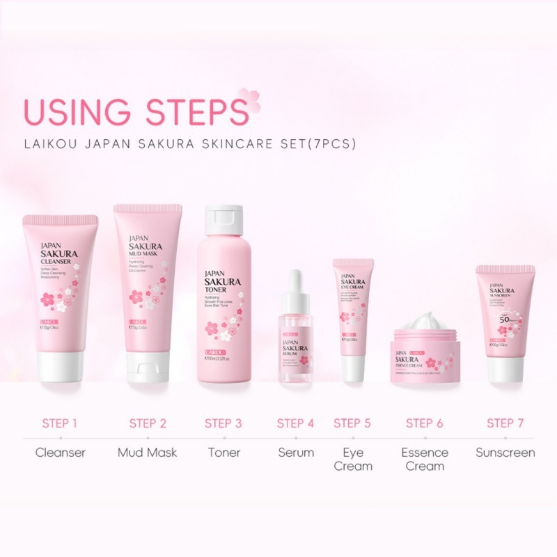 Korean Sakura Skincare Set Hyd - Skincare Oily Skin ulasan dan harga