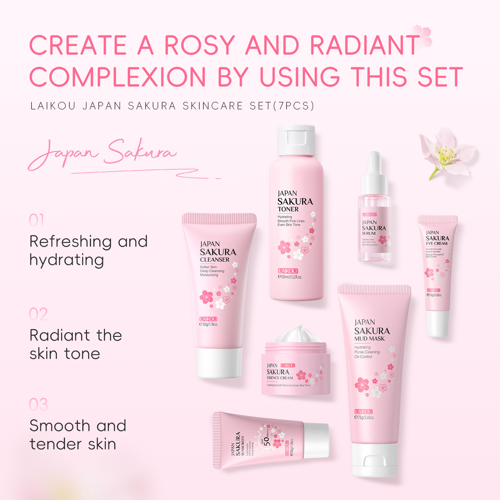 Korean Sakura Skincare Set Hyd - Skincare Oily Skin ulasan dan harga