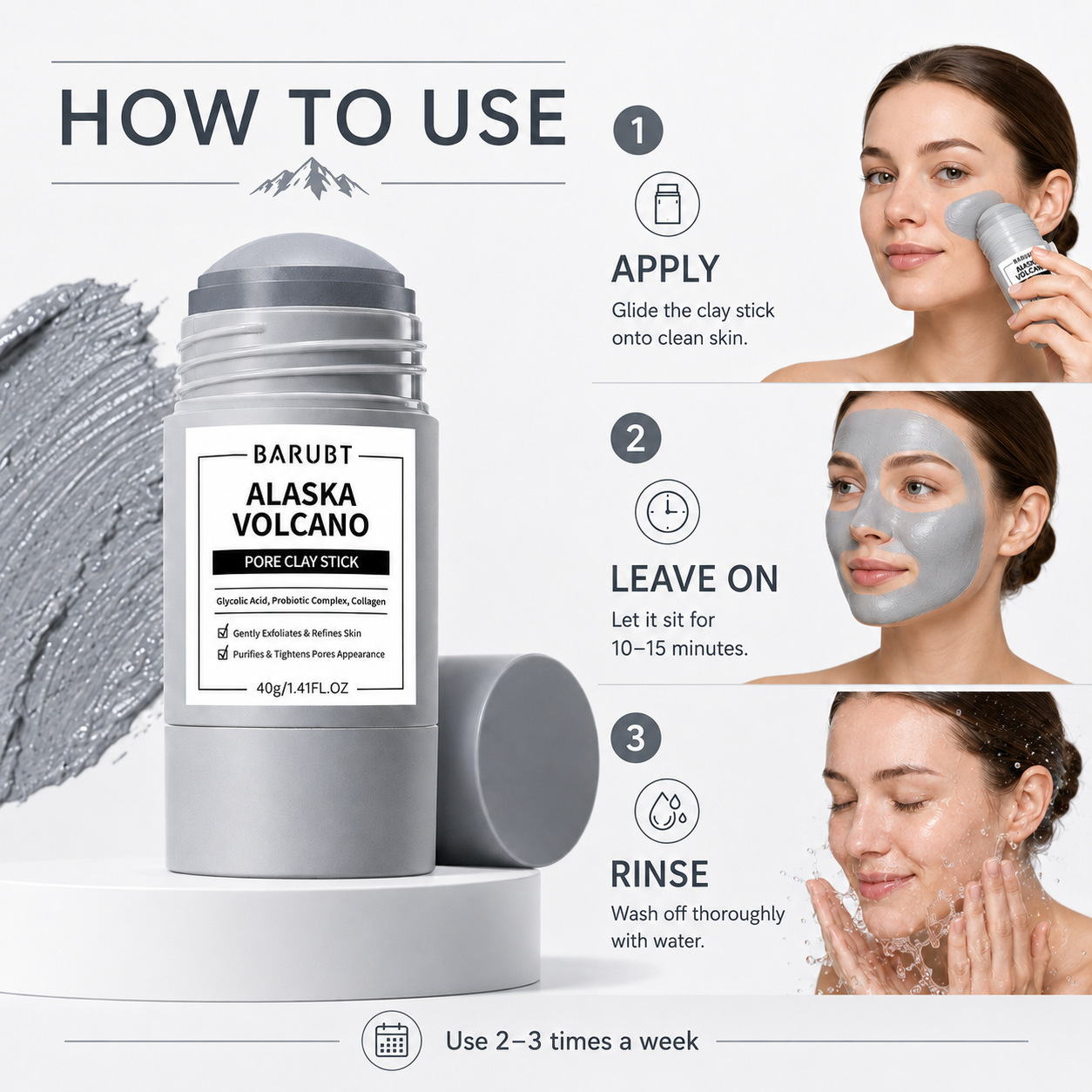 Volcanic Mud Mask Remove Black - Skincare Oily Skin ulasan dan harga